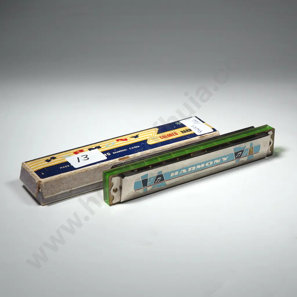 Vintage Boxed Harmony Harmonica Image 1++