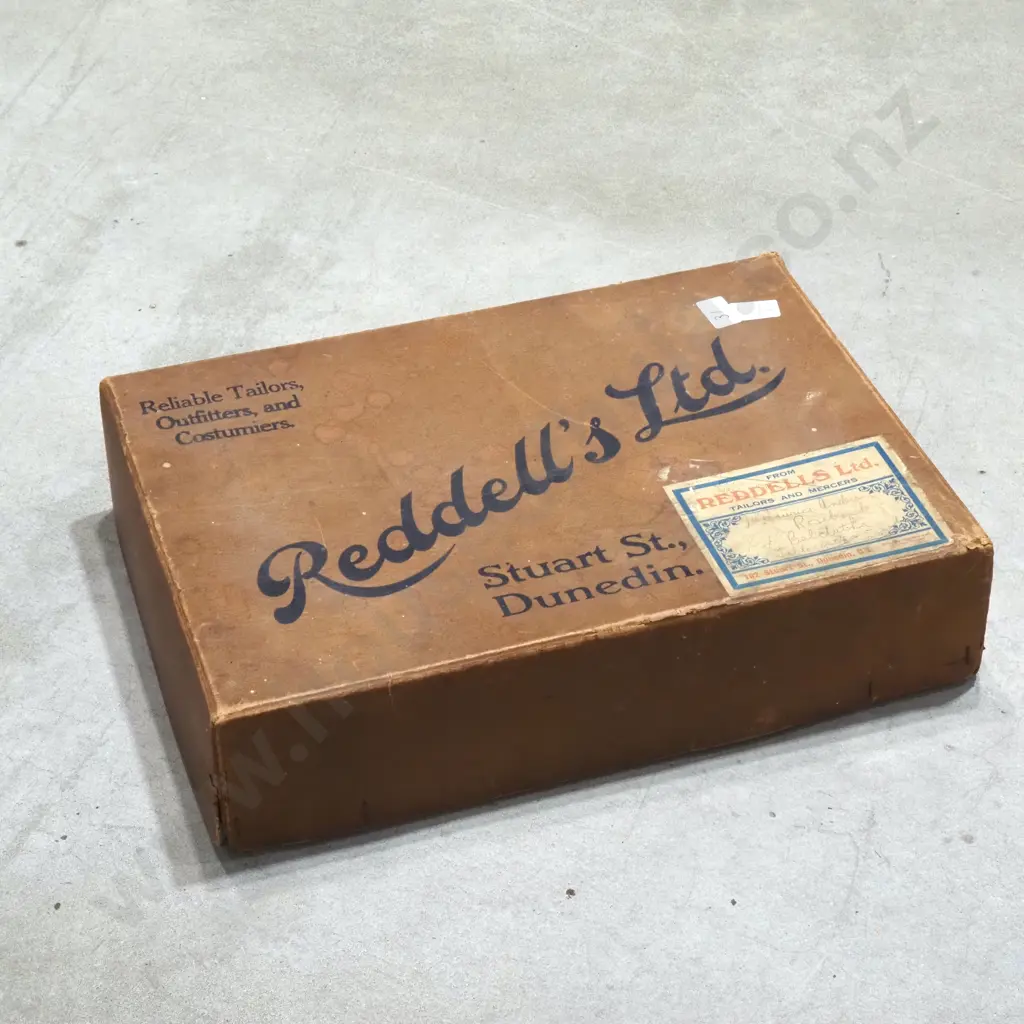 Vintage Box from Reddells Ltd, Historic Tailors & Outfitters Based in New Zealand Image 1++