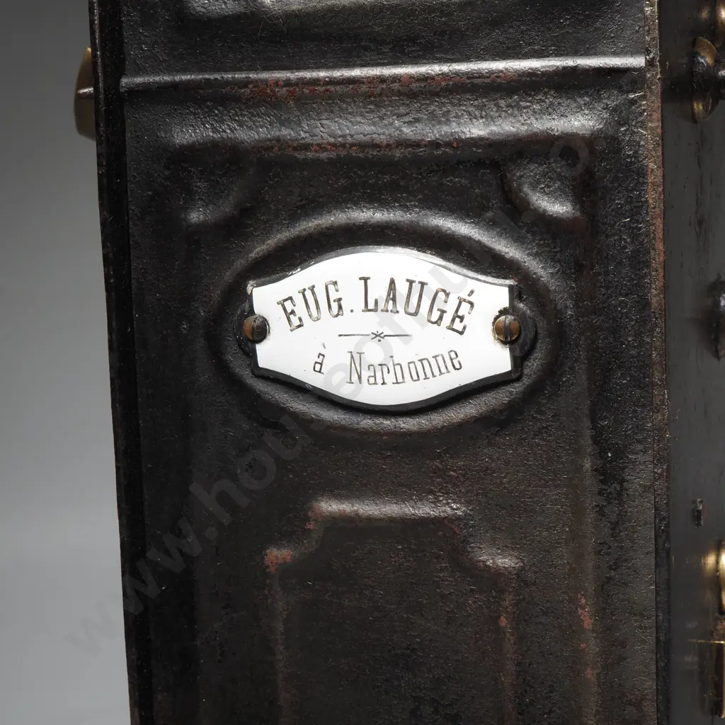Antique French Cast Iron Roasting Jack  Stand for Roasting Jack & Stand for Jack Manufactured by Eug.Lauge  In Narbonne Image 1++