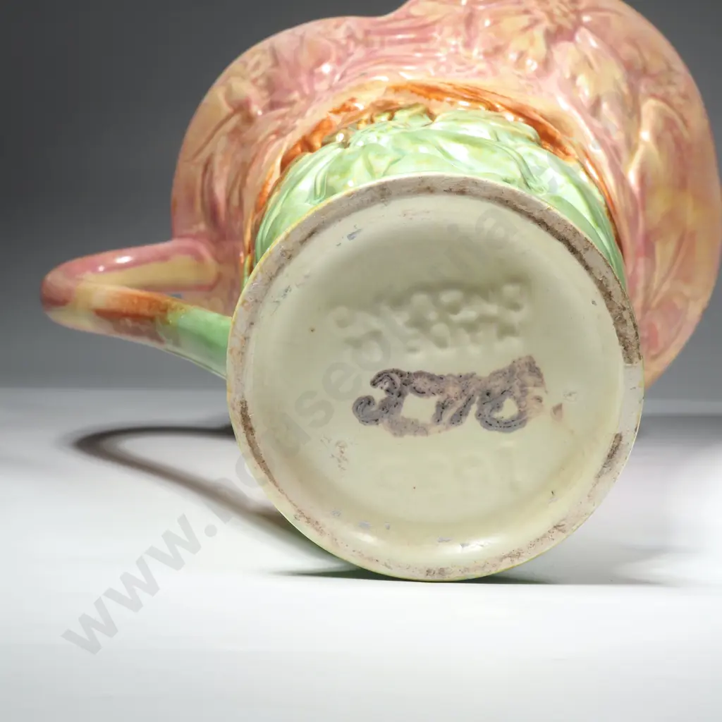Vintage SylvaC Pottery Art Deco Floral Jug Image 1++