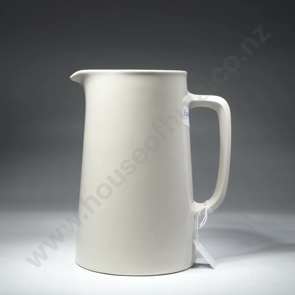 Vintage Crown Lynn  White Ceramic Commercial Tankard Jug. Unmarked Image 1++