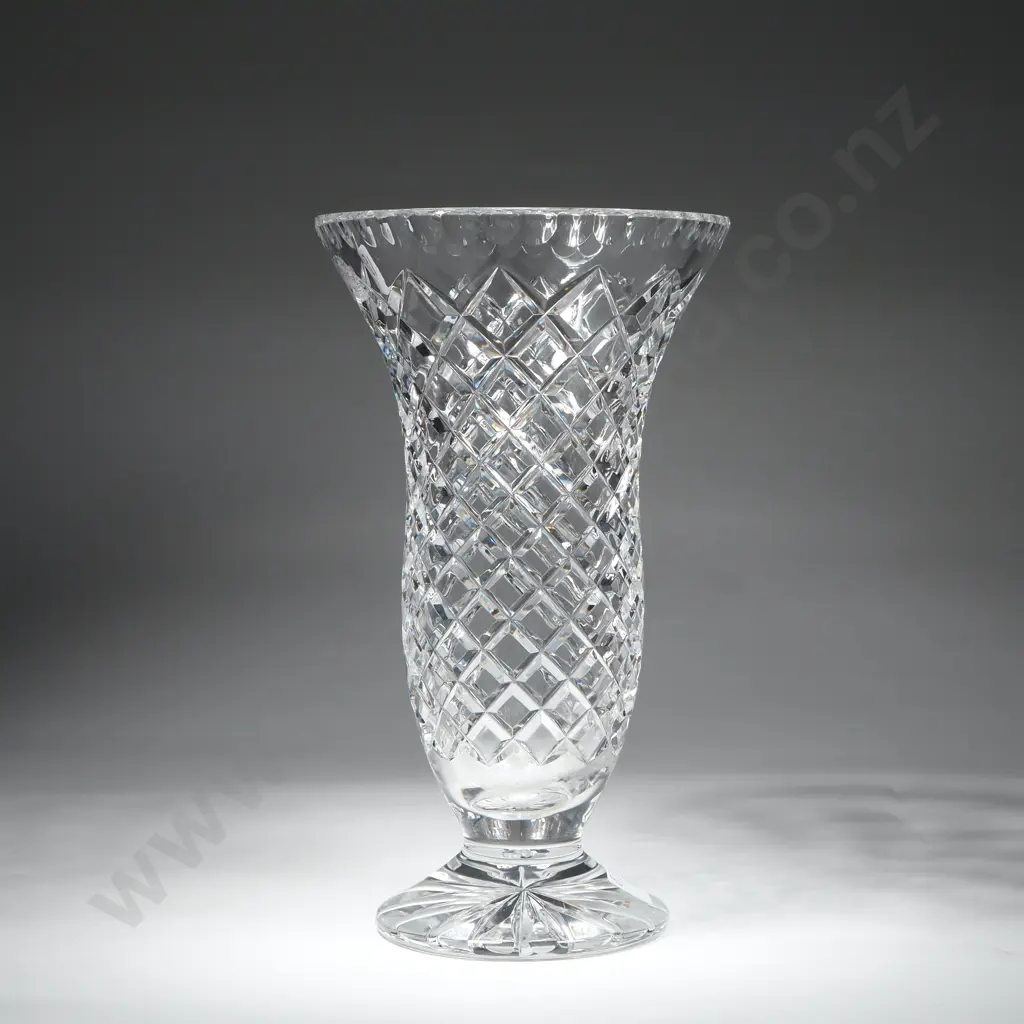 Large Vintage Cut Crystal Vase -  a/f Image 1++