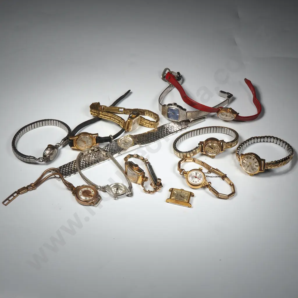 Quantity Of Mainly Ladies Vintage Wristwatches Image 1++