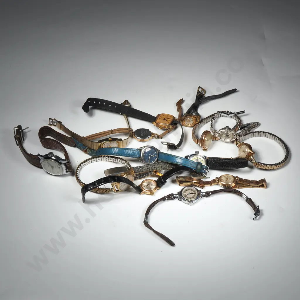 Quantity Of Ladies  Vintage Wristwatches Image 1++