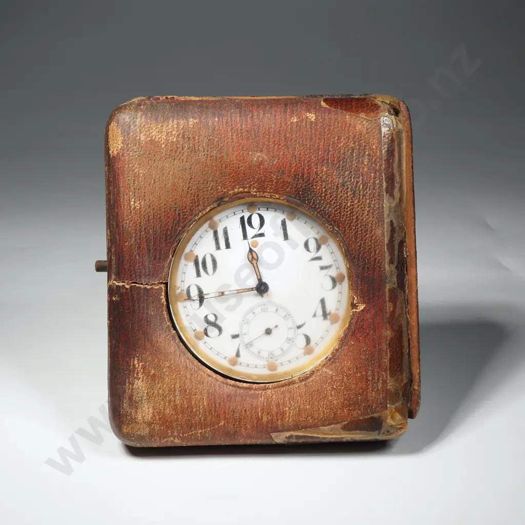 Goliath Pocket Watch In Leather Watch Holder. Image 1++
