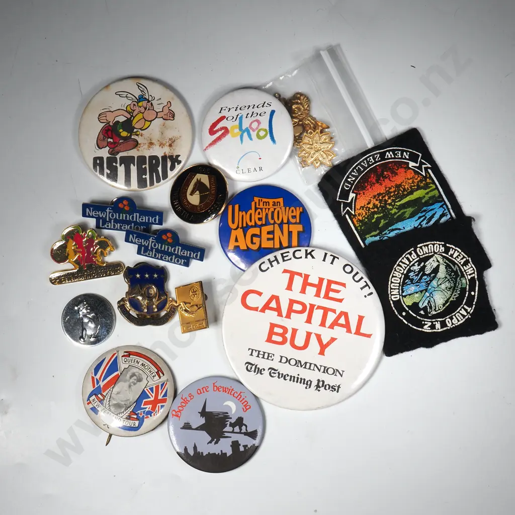 Quantity of Mainly New Zealand Badges & Pins  Image 1++