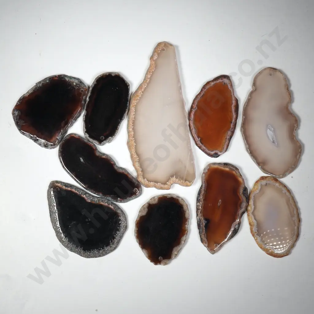 Quantity of Polished Agate Slices Image 1++