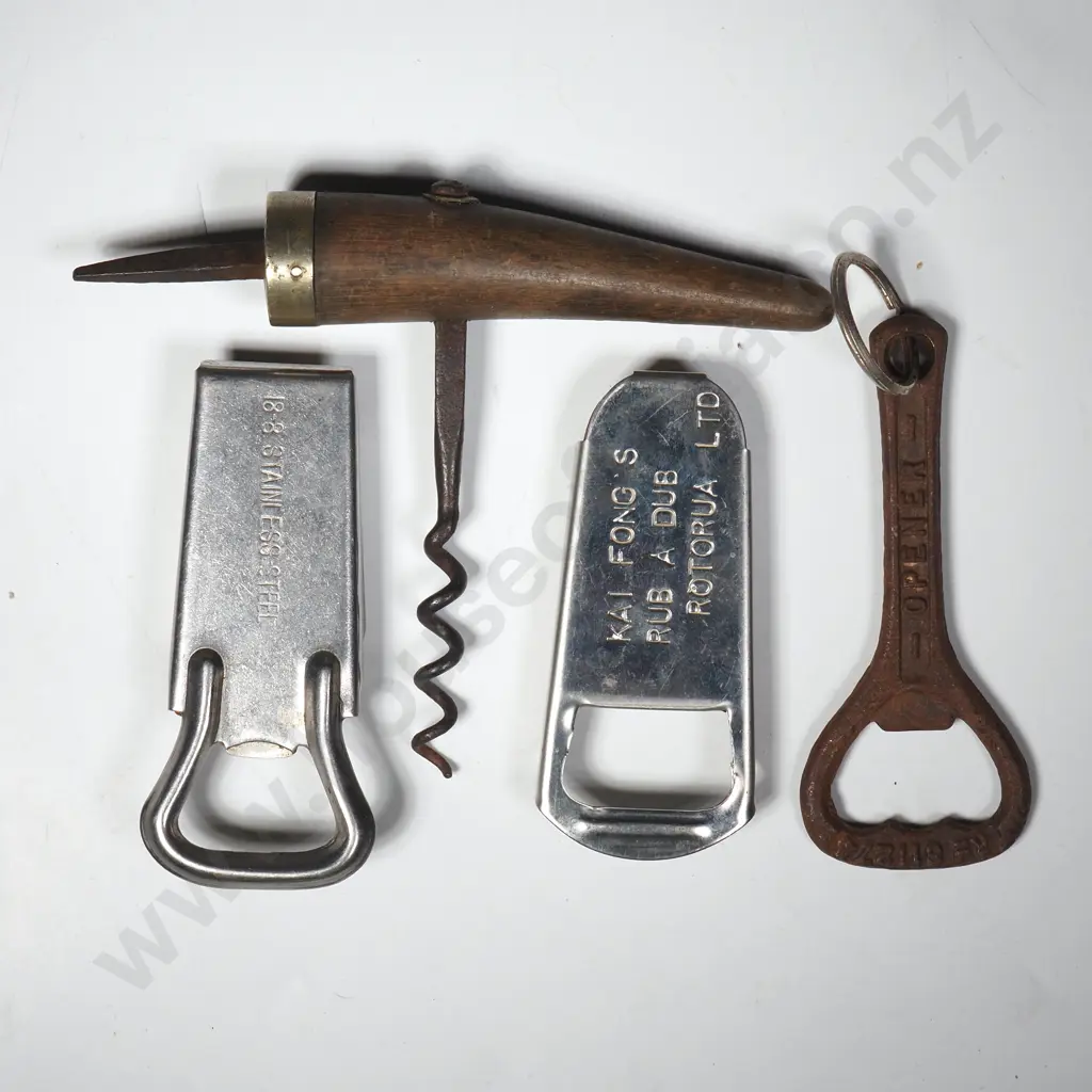 Antique Horn Cork Screw, Vintage Bottle Opener, Stainless Steel Bottle Openers Image 1++