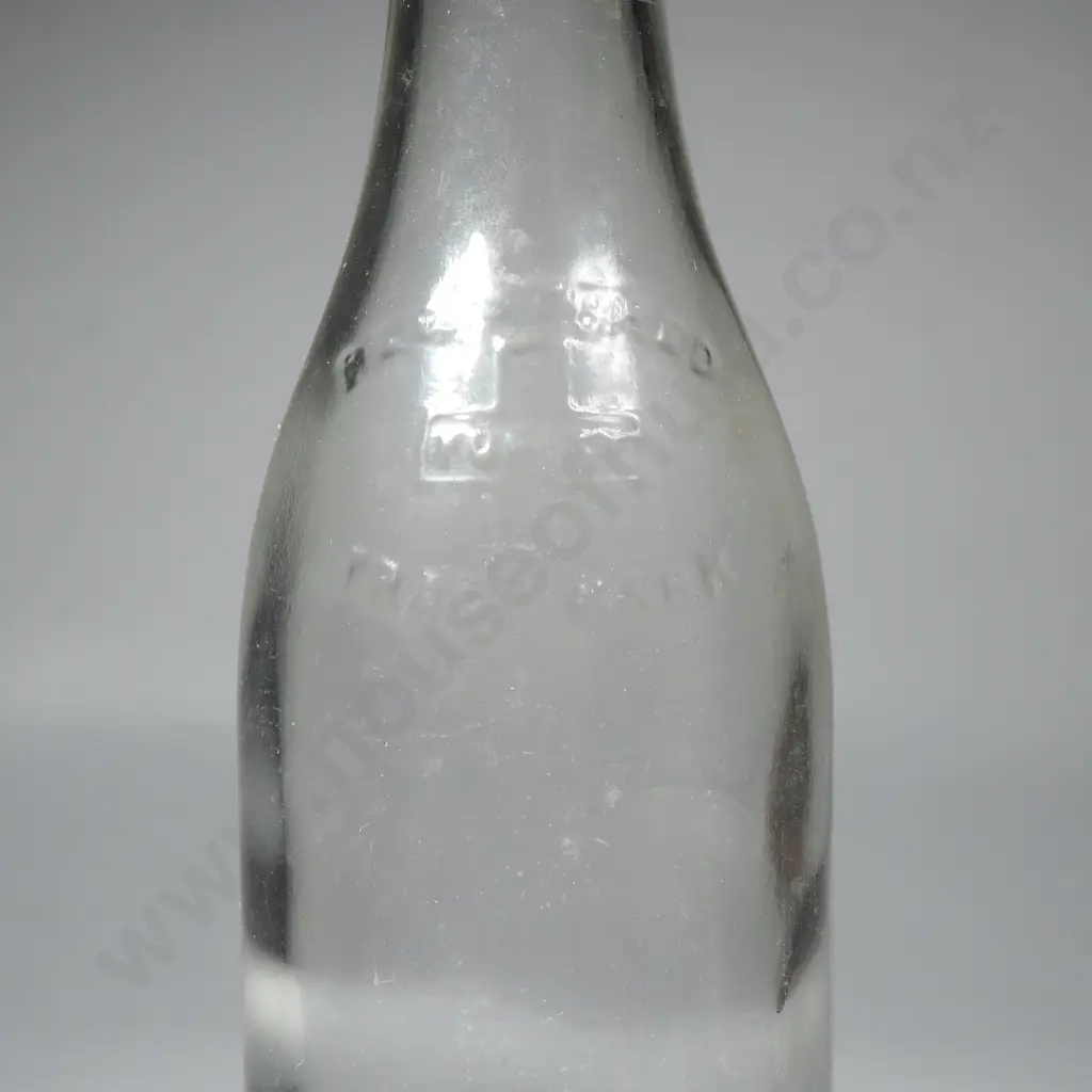Vintage Clear Glass Thomsons Water or Soda Bottle Image 1++