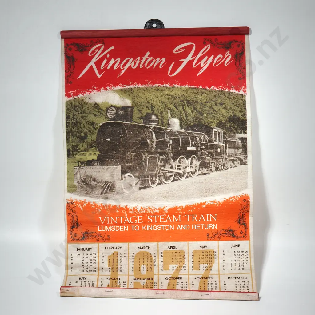 Fabric Wall Calendar Featuring the Kingston Flyer Image 1++
