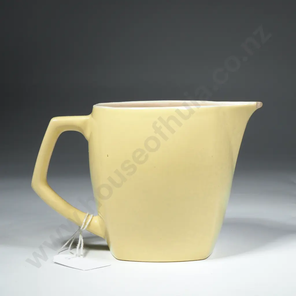 Small Crown Lynn Yellow Cream Jug. . " 881 ". Chip To Spout Image 1++