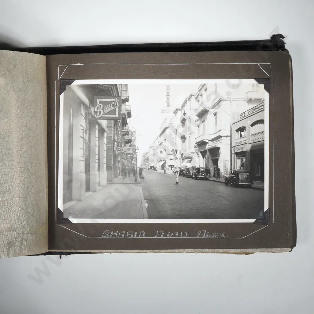Egyptian Embossed Leather Photograph Album - 1943 Image 1++