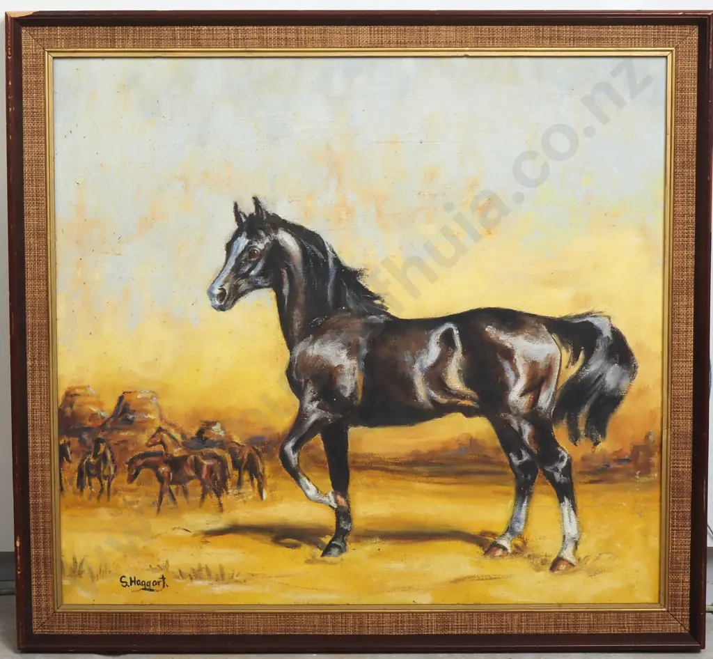 S Haggart - Horse Study, Oil Image 1++