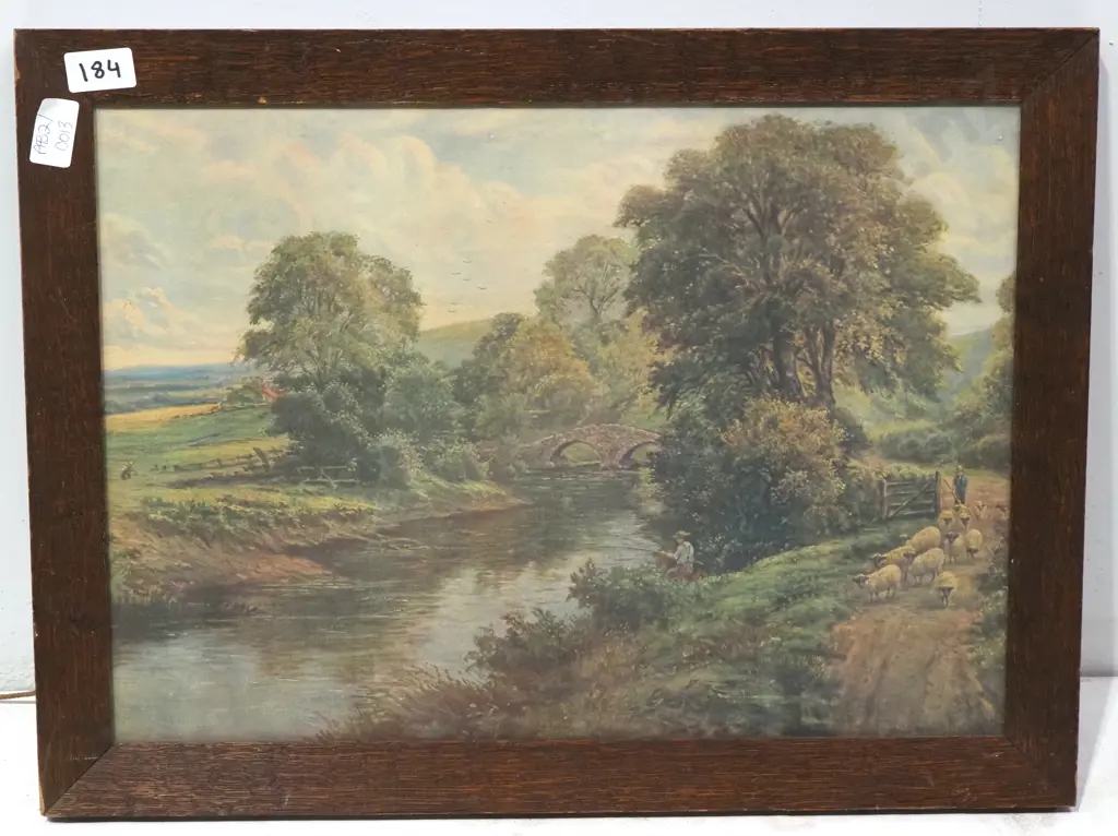 Edmund Blampied - The Path by the River, Print Image 1++