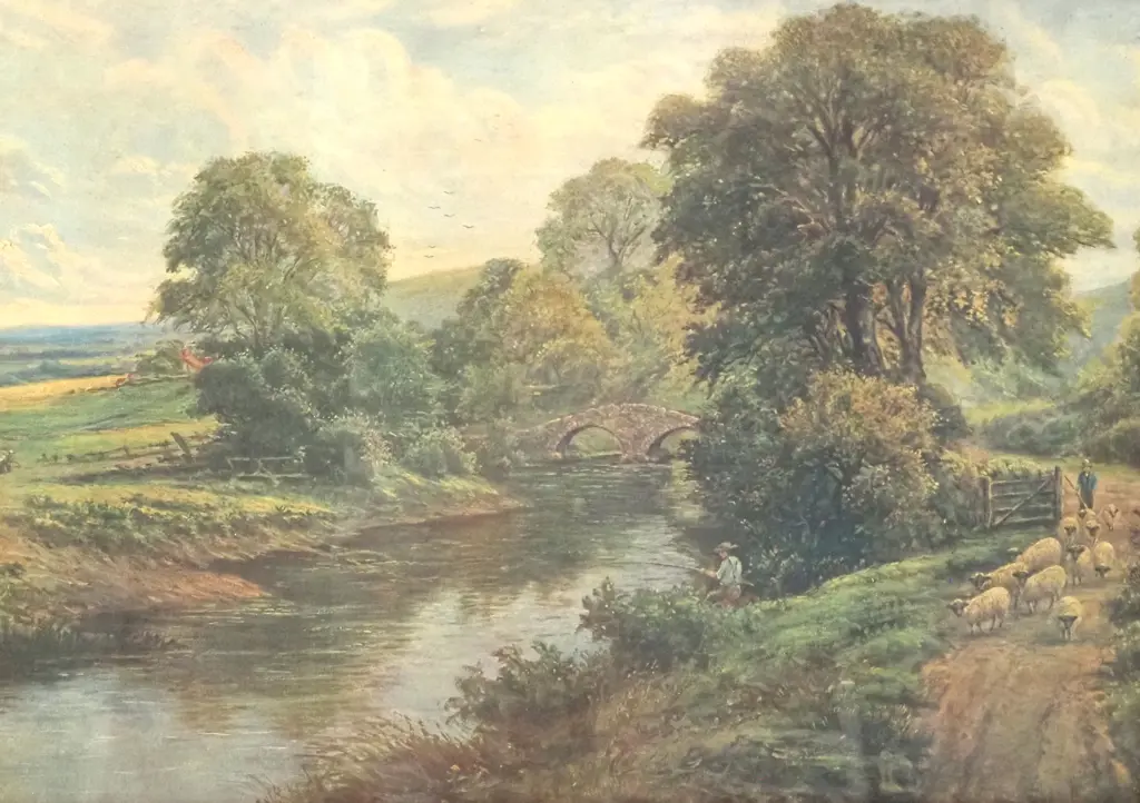 Edmund Blampied - The Path by the River, Print Image 1++