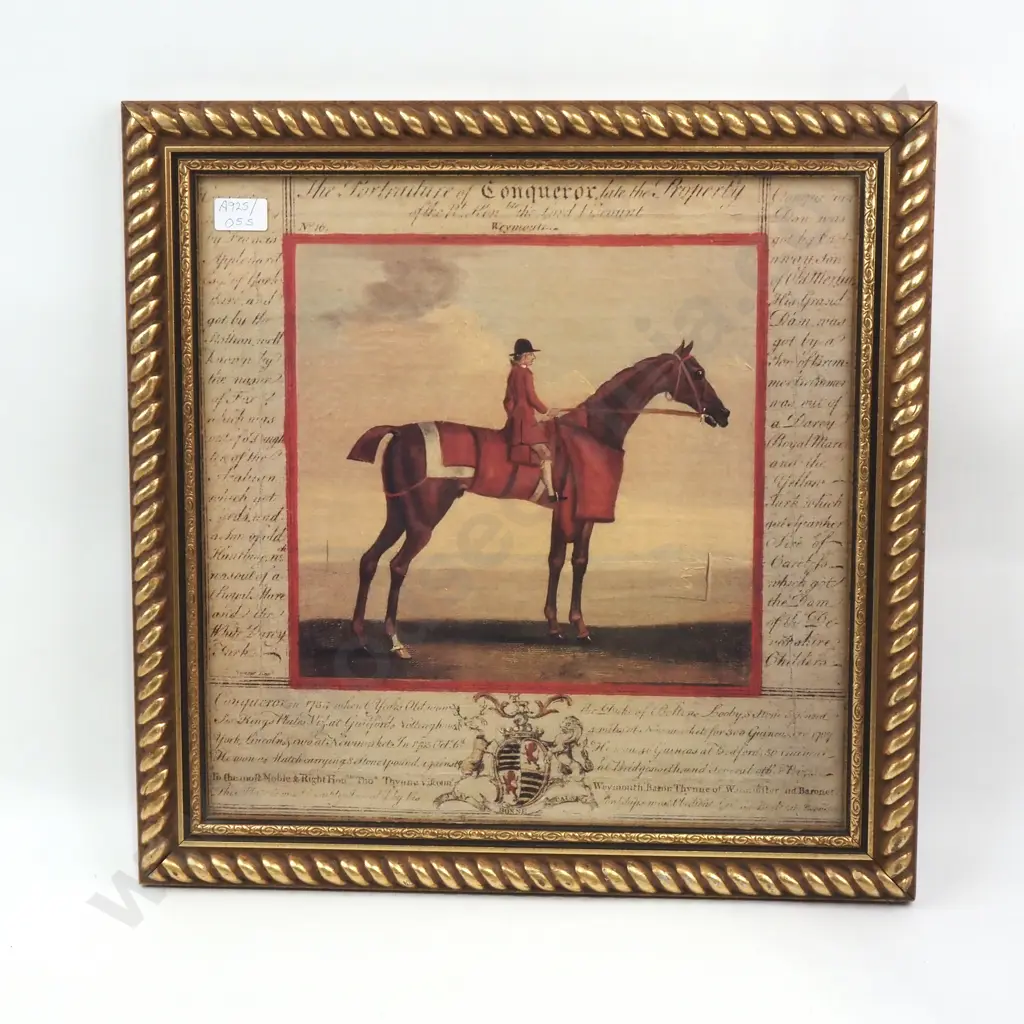 Artist Unknown - Racehorse, Print Image 1++