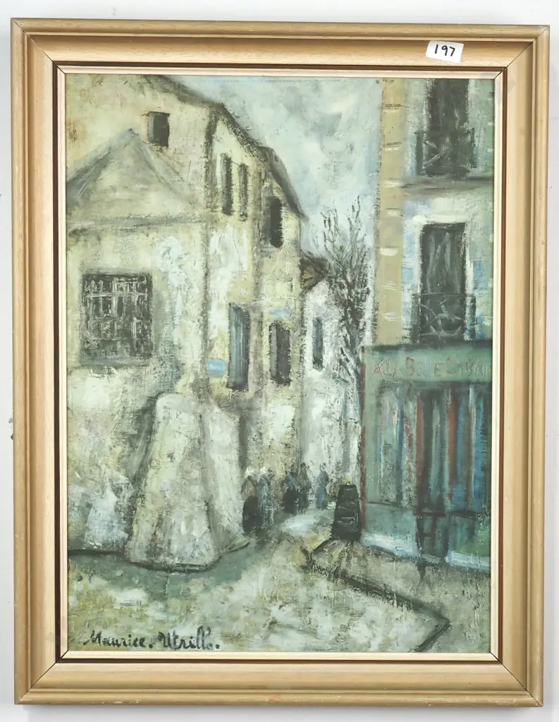 Maurice Utrillo - La Belle Gabrielle à Montmartre, Print Image 1++