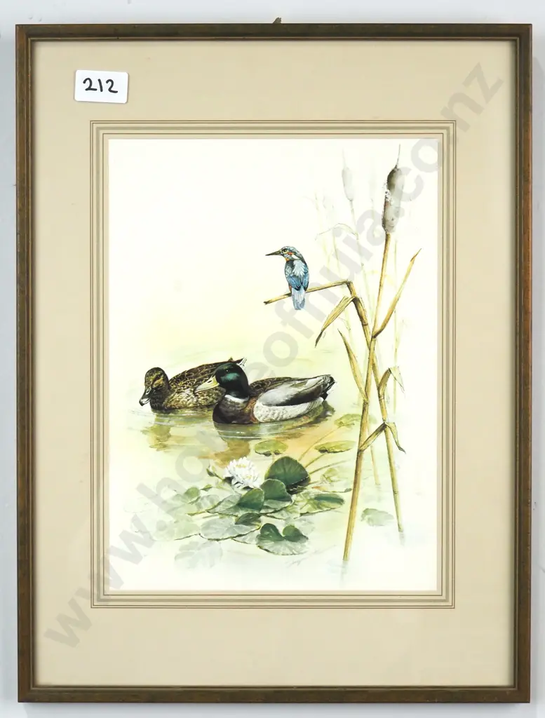 *Ducks & Kingfisher, Print Image 1++