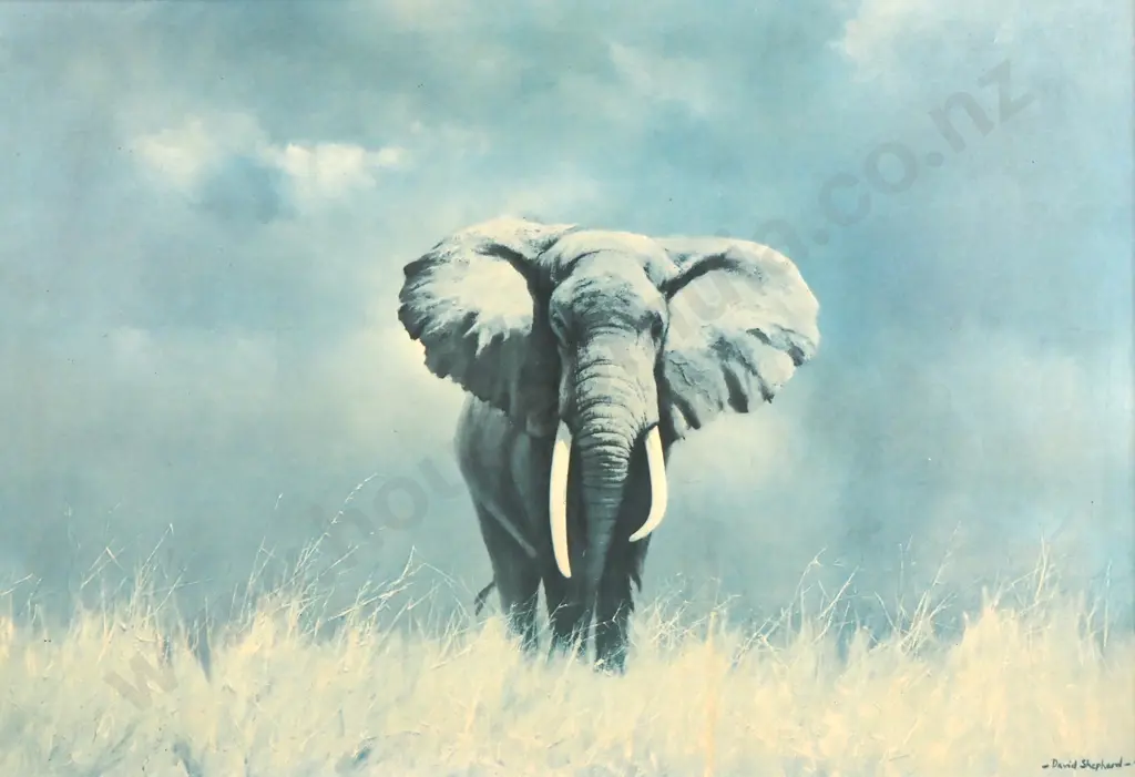 David Shepherd, Wise Old Elephant, Print Image 1++