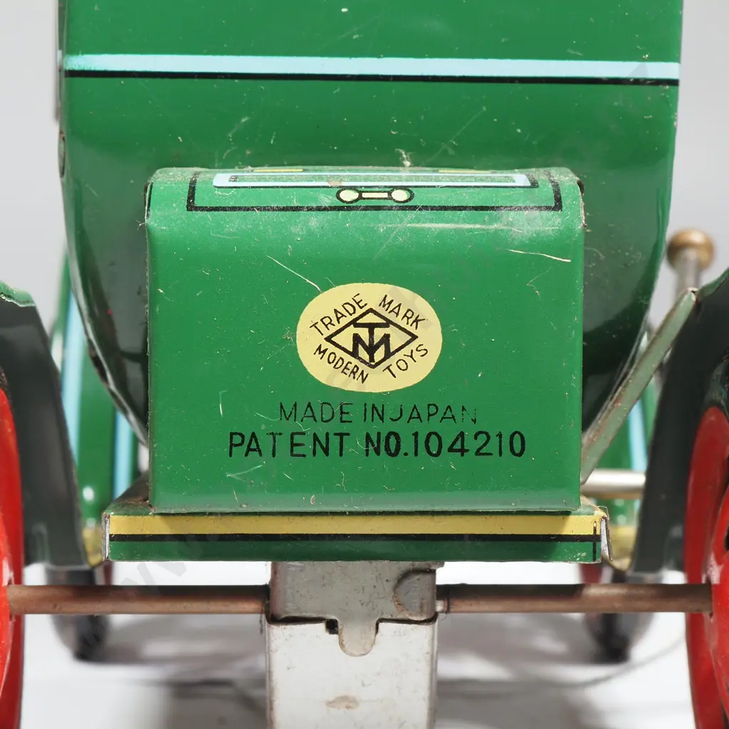 Vintage1950s Old Timers No 4 Lever Action Tin Plate Toy Car Manufactured in Japan by Modern Toys Image 1++