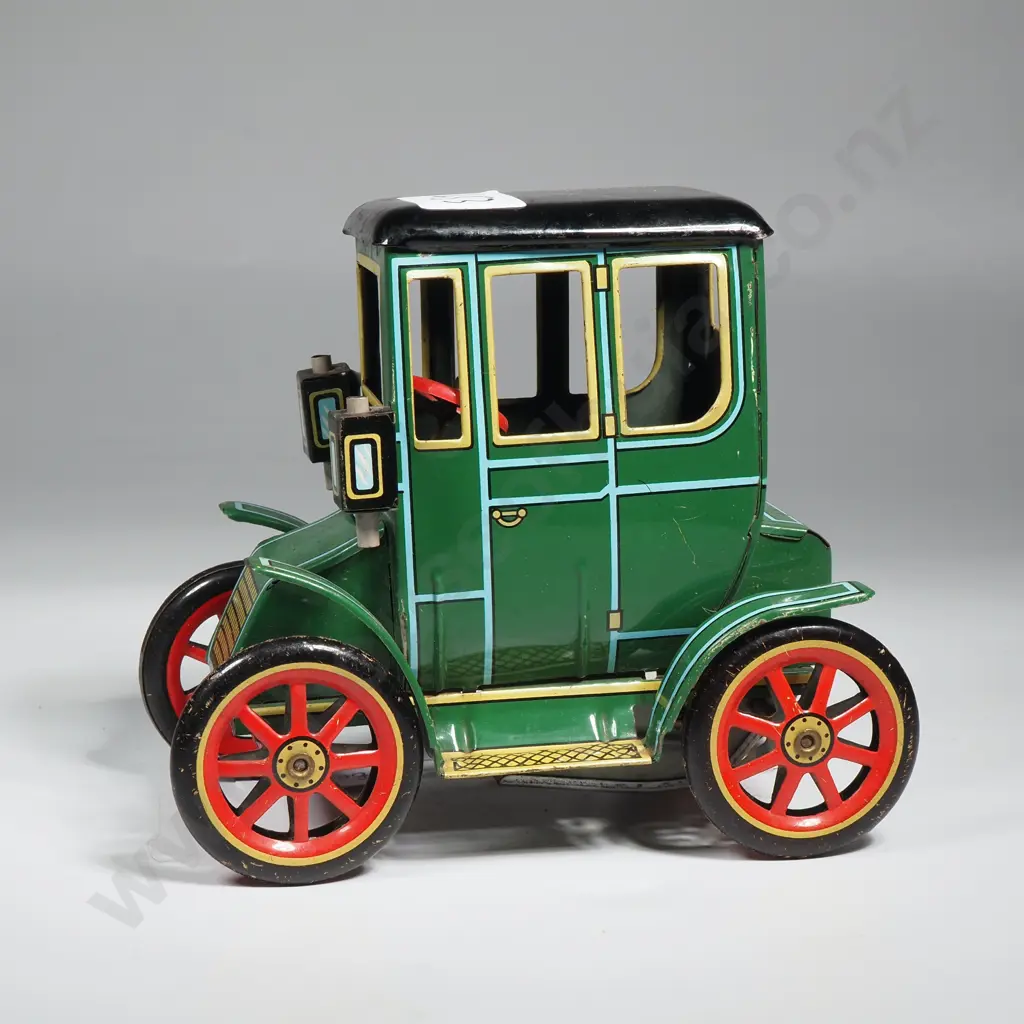 Vintage1950s Old Timers No 4 Lever Action Tin Plate Toy Car Manufactured in Japan by Modern Toys Image 1++