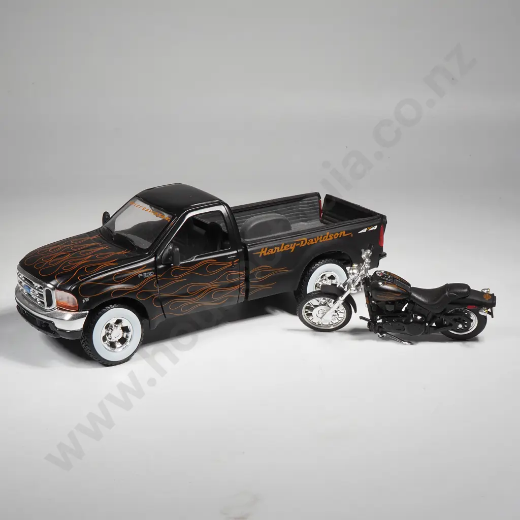 Ford F350 Pickup & Motorcycle Image 1++