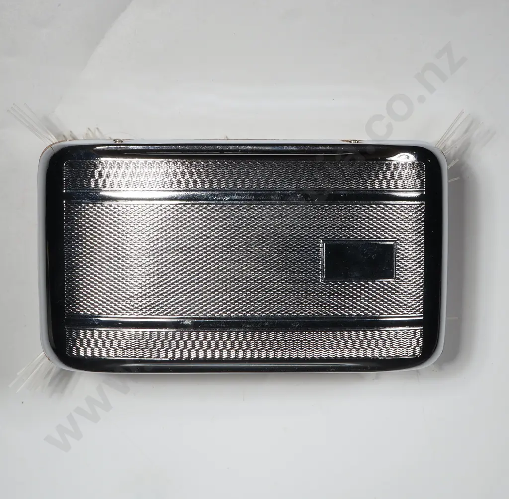 Chrome Mens Hair Brush In Original Bunting & Co. Box. Image 1++