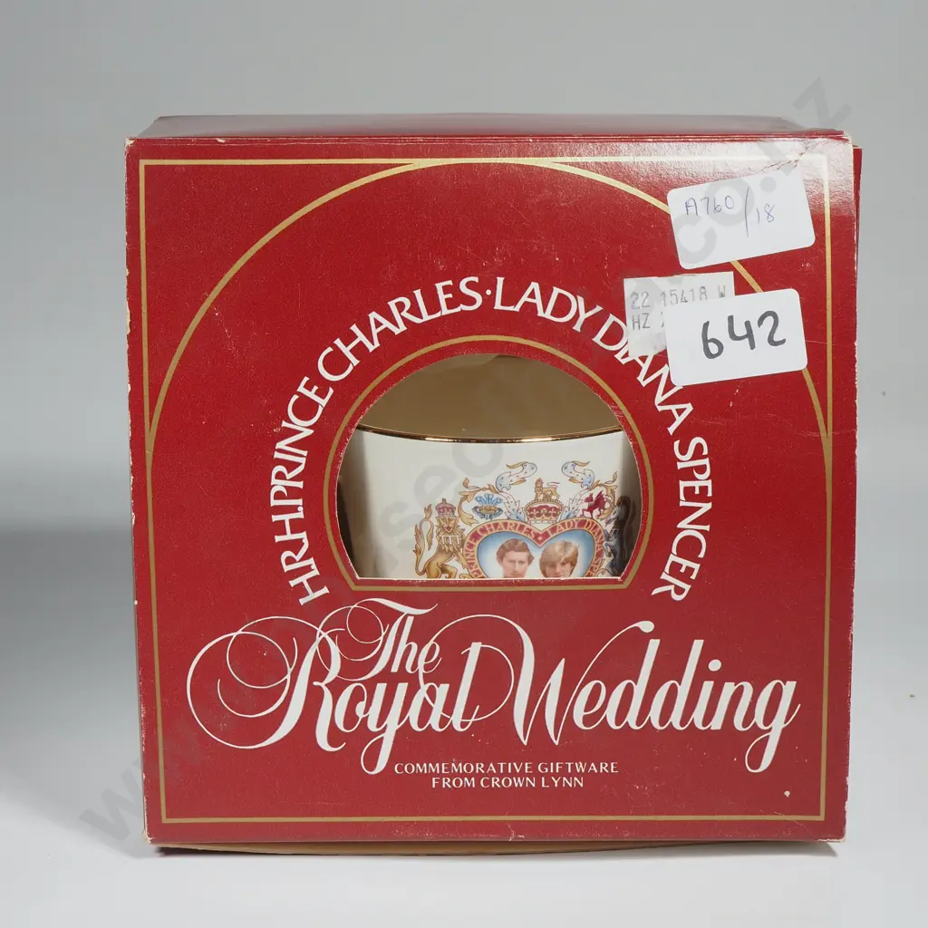 Boxed The Royal Wedding of Lady Diana Spencer & HRH Prince Charles Commemorative Cup & Saucer Image 1++