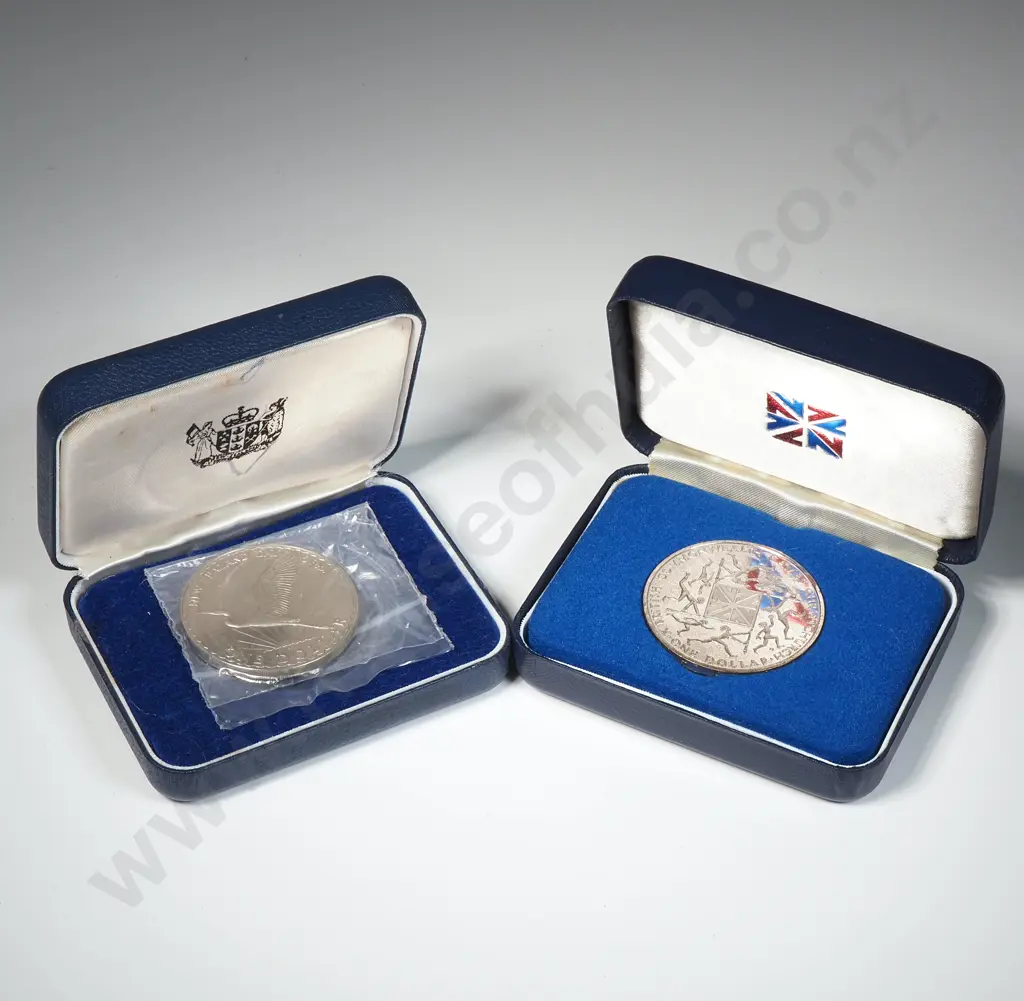 Two New Zealand Proof One Dollar Coins Image 1++