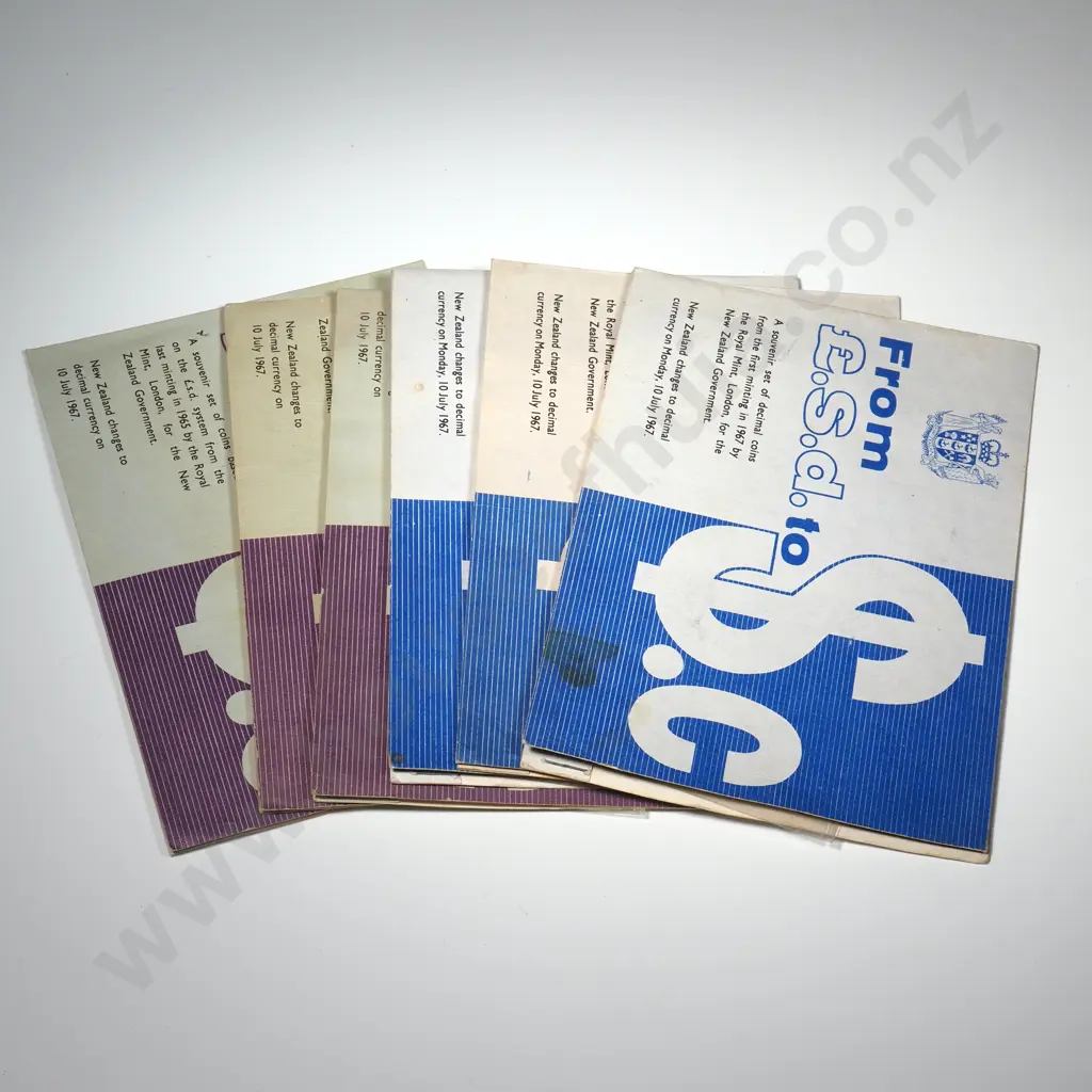 Six New Zealand Coin Sets Image 1++