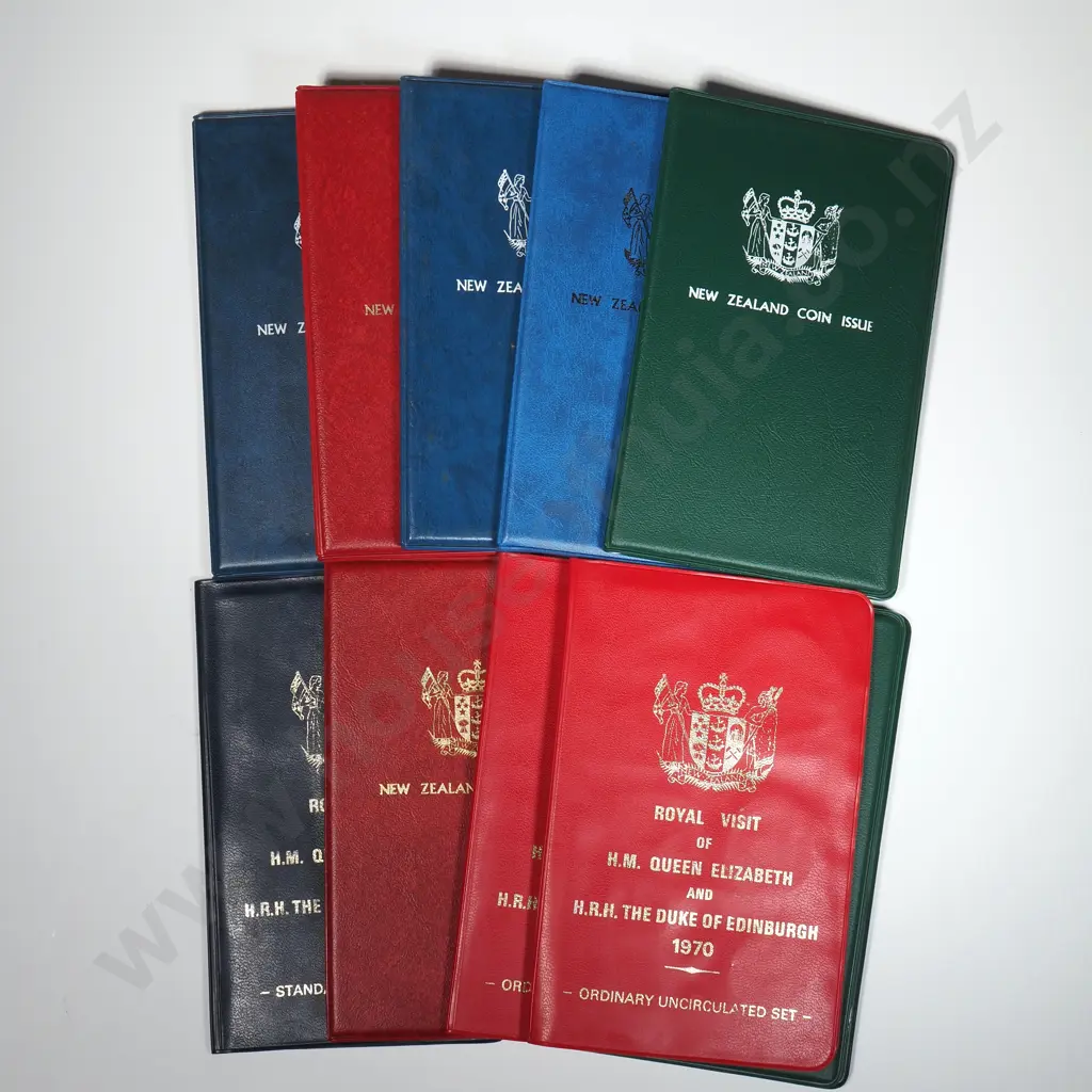 Ten New Zealand UNC Coin Sets Image 1++