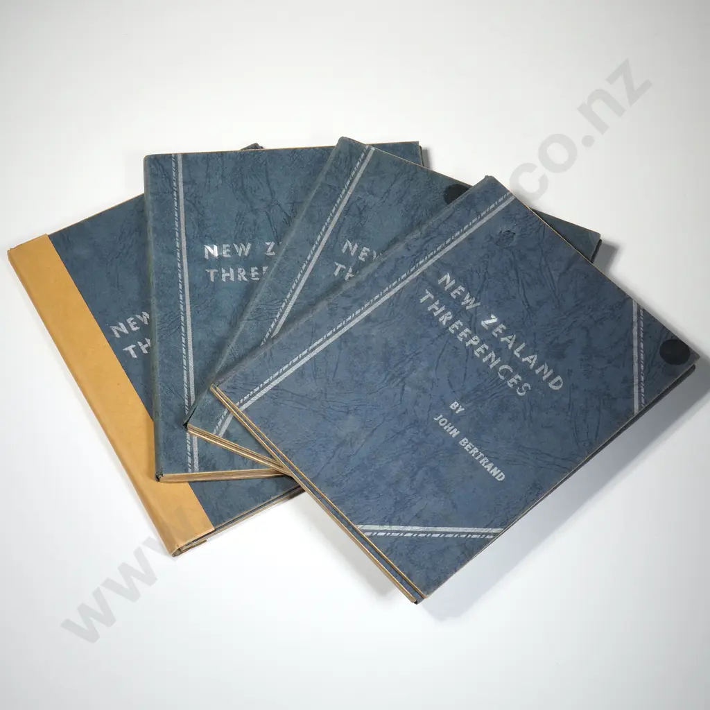 Four Empty Bertrand Threepence Coin Albums in Average Condition Image 1++