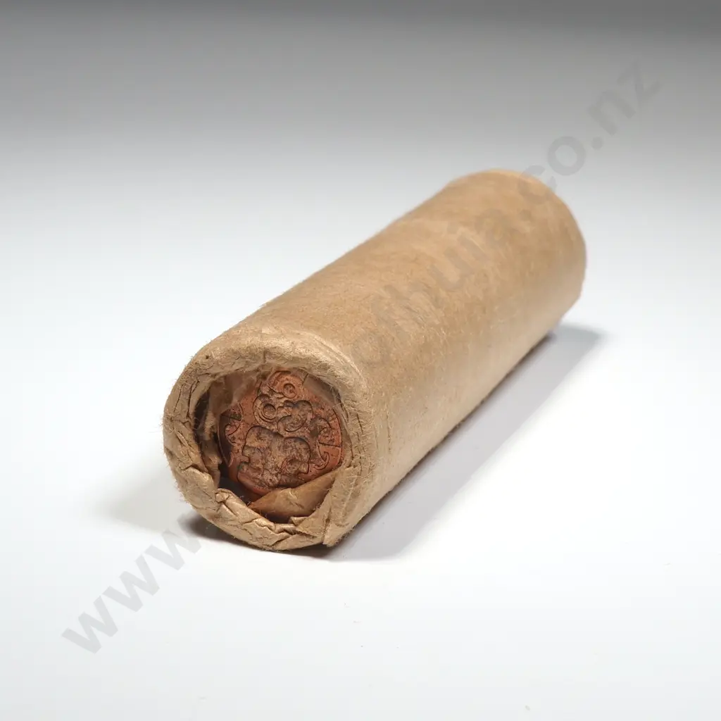 Roll of UNC New Zealand 1964 Half Pennies Image 1++