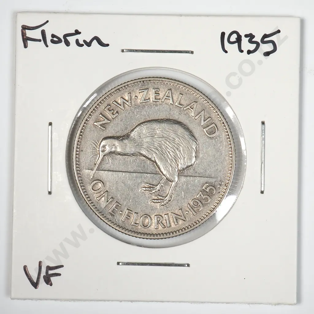 1935 New Zealand Florin Image 1++