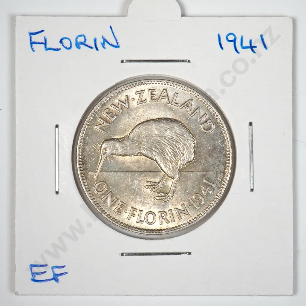 1941 New Zealand Florin - Better Grade Image 1++