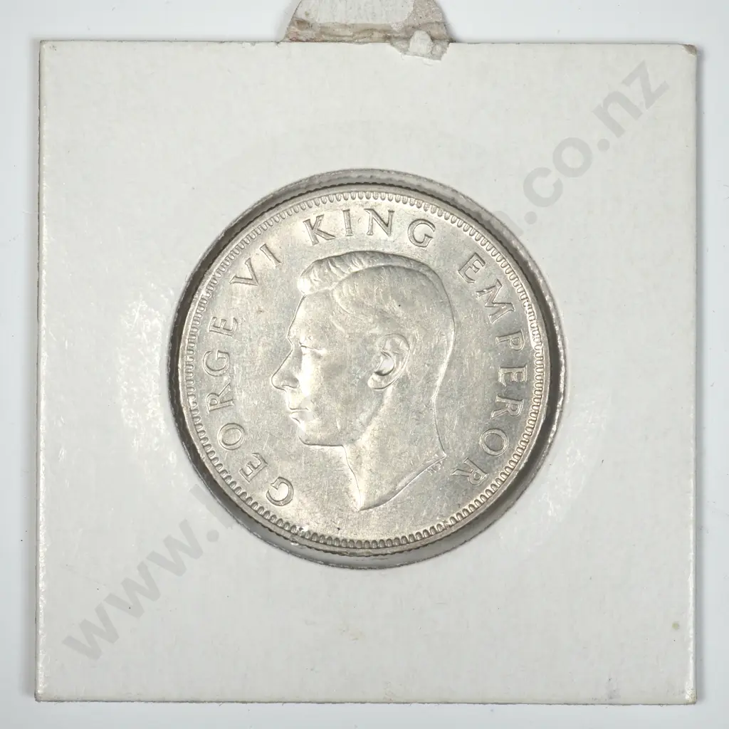 1944 New Zealand Florin Image 1++