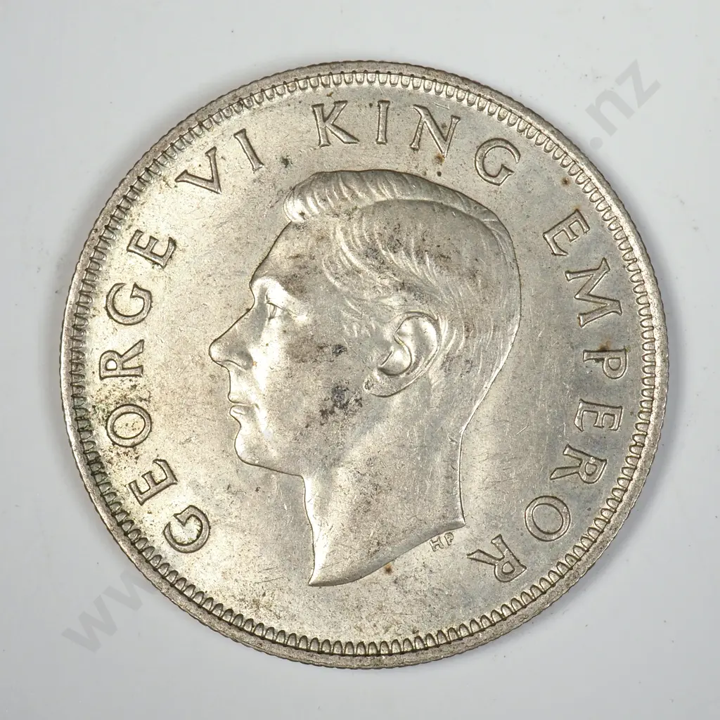 1940 New Zealand Half Crown - Better Grade Image 1++