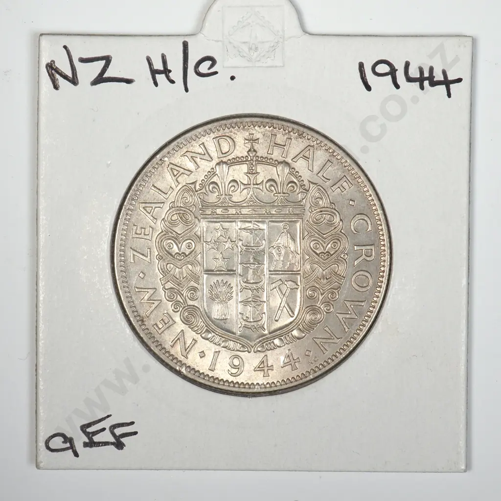 1944 New Zealand Halfcrown Image 1++