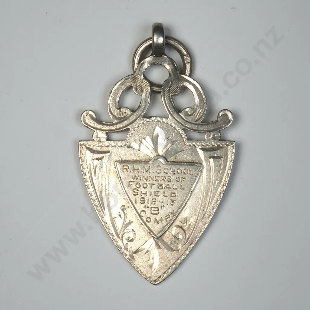 1912-13 Sterling Silver Prize Medal Football B Company Image 1++