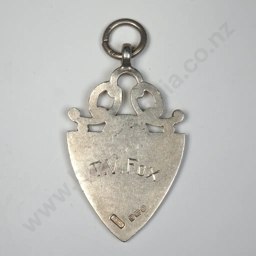 1912-13 Sterling Silver Prize Medal Football B Company Image 1++