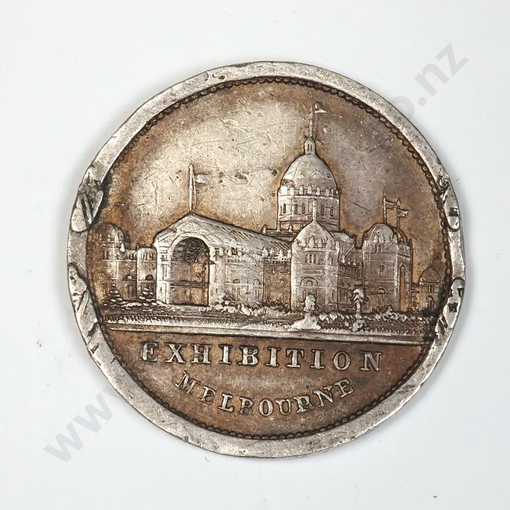 Melbourne Exhibition Silver Medalette - Ex Brooch Image 1++