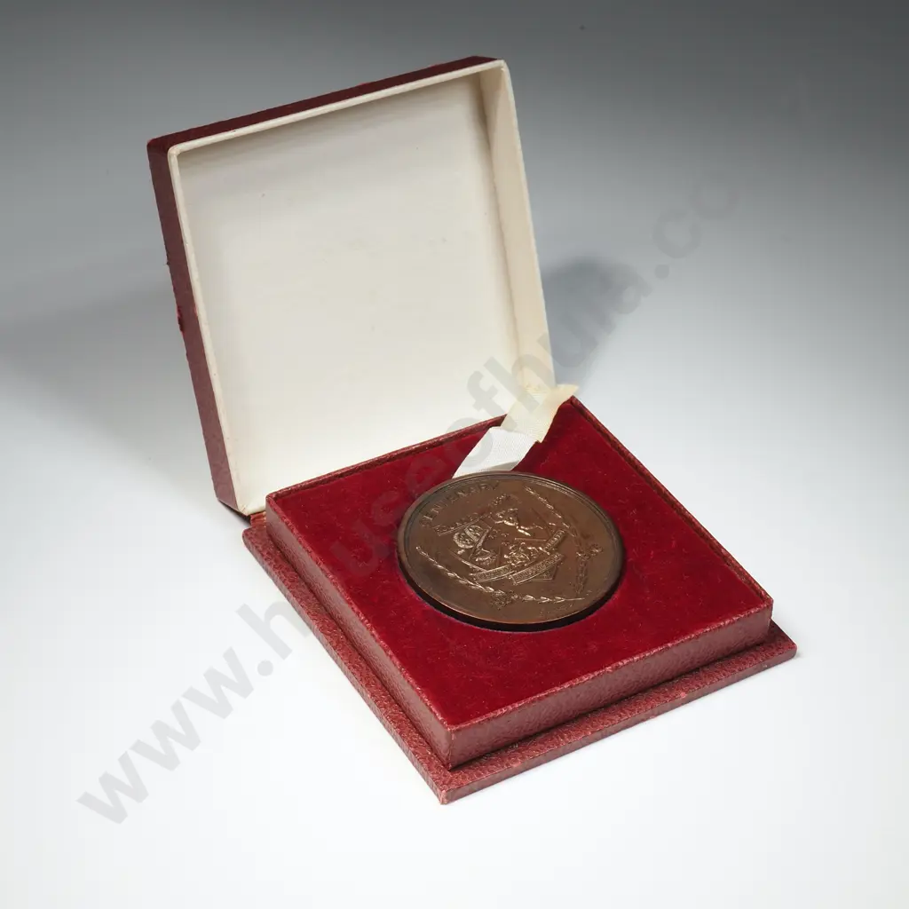 Cased Plimmers Noahs Ark Bronze Medal 1956 Image 1++