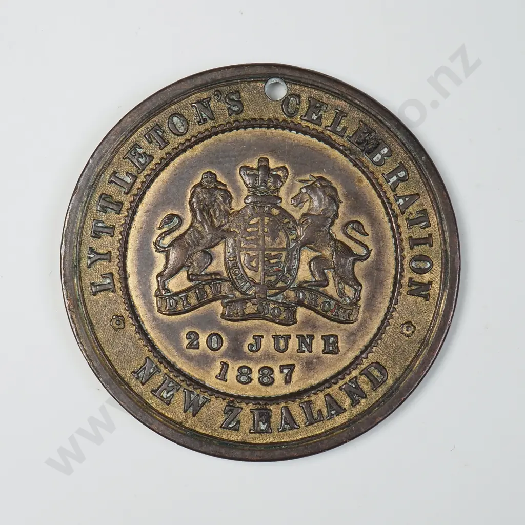 1887 Lyttelton Celebration Medalette Image 1++
