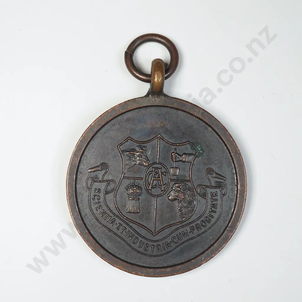 1932 New Zealand Tug of War Prize Medal Image 1++