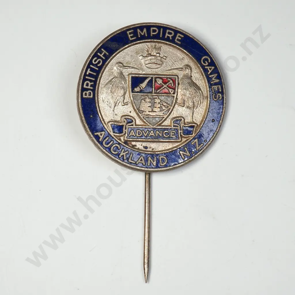 British Empire Games Auckland NZ Enamel Pin Image 1++