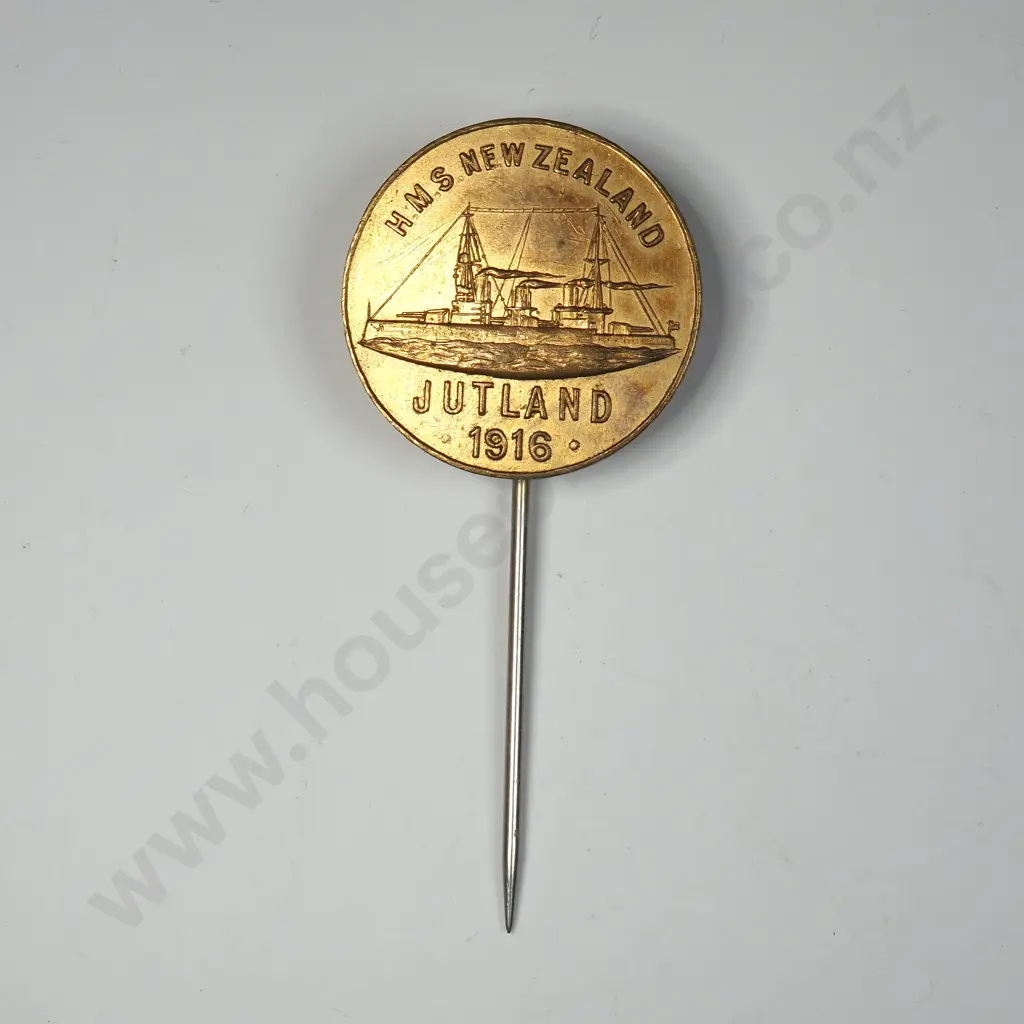 HMS New Zealand Jutland 1916 Patriotic Pin Image 1++