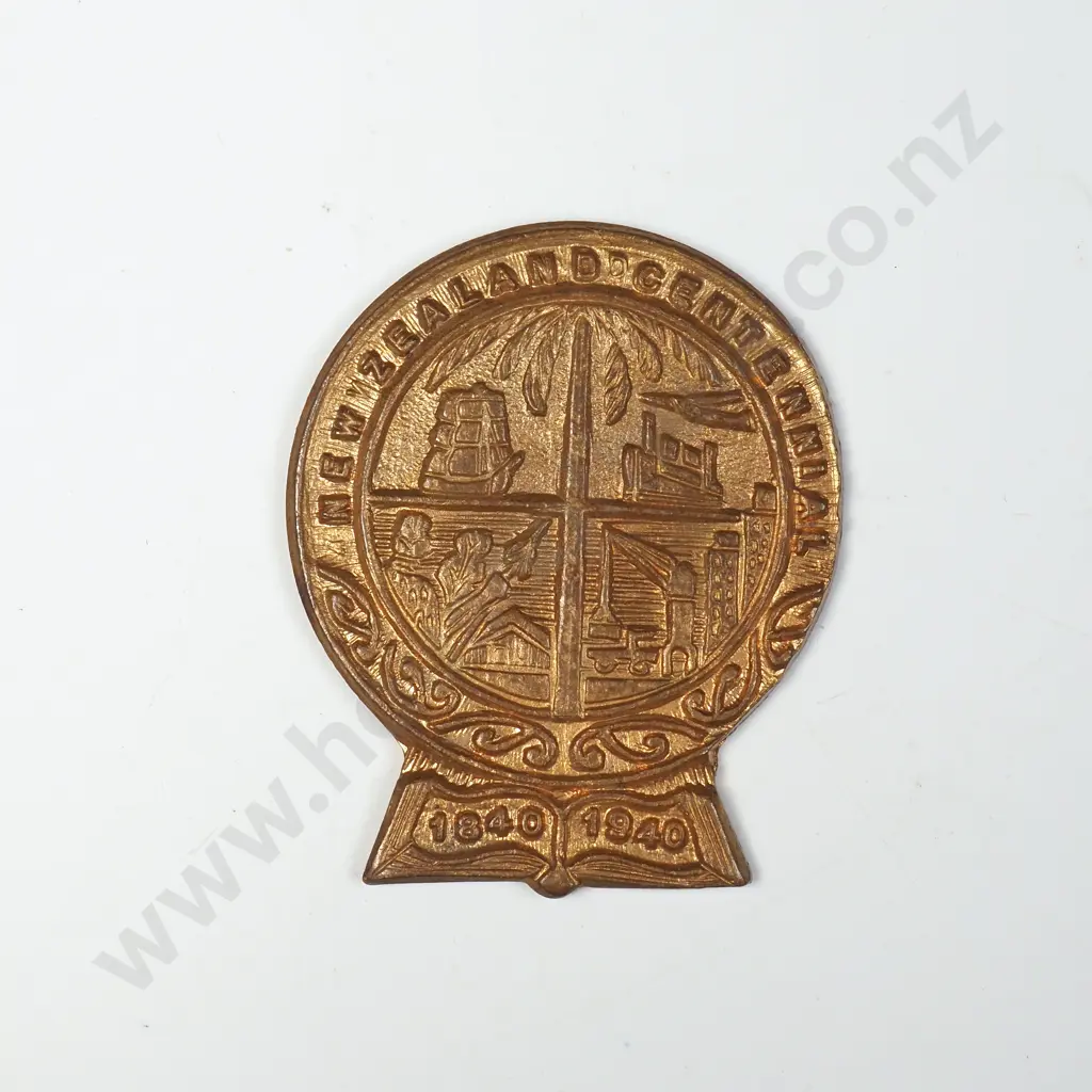 1940 New Zealand Centenary Commemorative Medalette  Image 1++