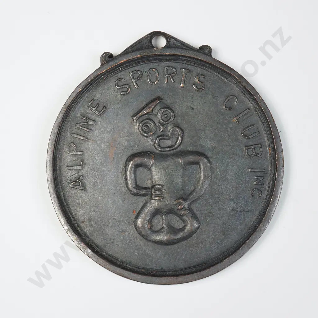 1932 Alpine Sports Club INC Open Ski Race Prize Medal Image 1++