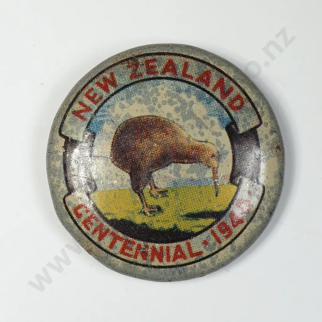 1940 New Zealand Centennial Exhibition Badge - A/F Image 1++