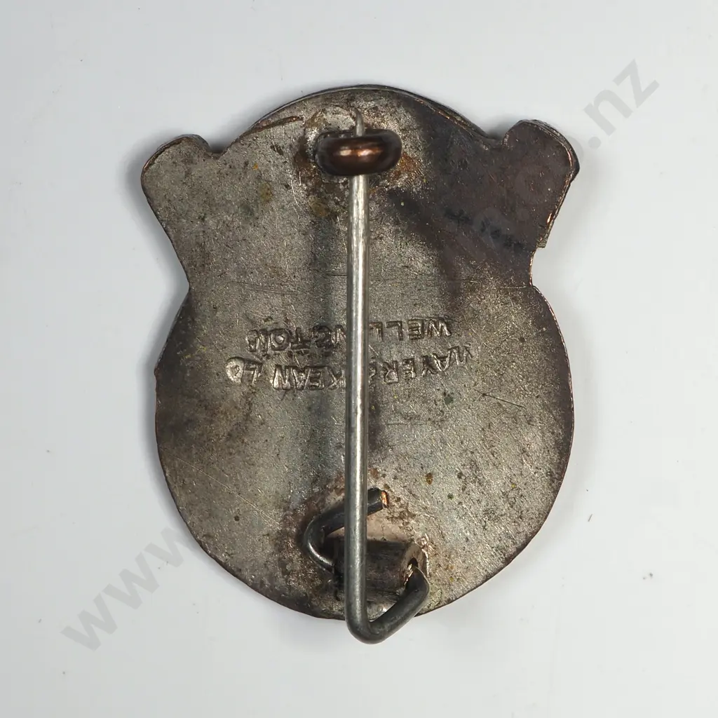 Wellington Technical College Basketball Pin in Enamel & Brass Image 1++